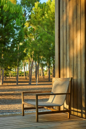 Кресло лаунж деревянное плетеное-thumbs-Фото4