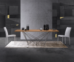 Стол обеденный Natisa Net 200 ясень, мрамор Фото 4
