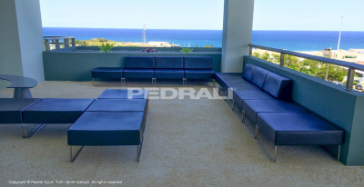 Софа модульная PEDRALI Host Lounge сталь, полиэтилен черный Фото 8