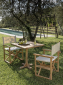 Стол деревянный обеденный Giardino Di Legno Regista Bistrot тик Фото 4