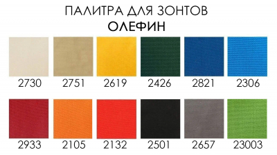 Зонт профессиональный 4х4 м THEUMBRELA SEMSIYE EVI Banana алюминий, олефин Фото 4