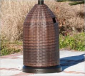 Уличный газовый обогреватель Wicker FIRE SENSE сталь, ротанг антрацит, шоколад Фото 7