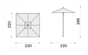 Зонт профессиональный 2.2х2.2 м-thumbs-Фото3