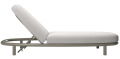 Шезлонг-лежак металлический с матрасом Lorvain Silver