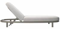 Шезлонг-лежак металлический с матрасом Lorvain Silver