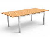 Раздвижной стол Talenti алюминий, дерево белый Фото 1
