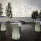 Стол пластиковый светящийся LED Saucer полиэтилен белый Фото 8