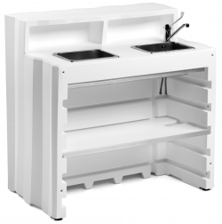 Стойка пластиковая барная с мойкой и ящиком для льда-thumbs-Фото1