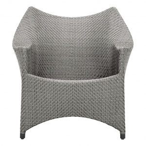 Кресло лаунж плетеное JANUS et Cie Amari алюминий, искусственный ротанг дымчатый Фото 3