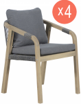 Комплект деревянных кресел с подушками Ravona KD Set 4