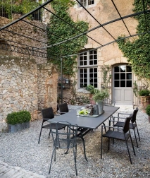 Стол металлический обеденный раздвижной Toscana