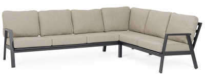 Комплект лаунж мебели Garden Relax Flaminio алюминий, олефин антрацит Фото 1