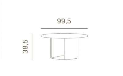 Столик металлический кофейный Grattoni Cosy алюминий белый Фото 2