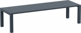 Стол пластиковый раздвижной Siesta Contract Vegas Table XL стеклопластик темно-серый Фото 1