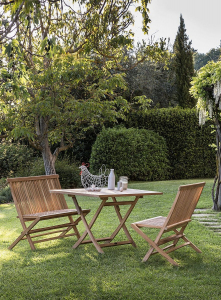 Стол деревянный складной Giardino Di Legno Moon Singaraja тик Фото 7