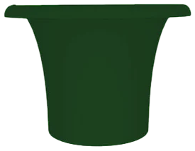 Кашпо пластиковое Arkema Tummy Vase полиэтилен зеленый Фото 1