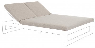 Матрас для двухместного шезлонг-лежака Garden Relax Honolulu олефин Фото 1