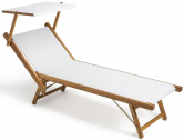 Шезлонг-лежак текстиленовый Magnani Apollo ясень, текстилен Фото 1