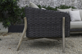 Комплект плетеной мебели Tagliamento Jura акация, алюминий, искусственный ротанг, полиэстер серый, натуральный Фото 21