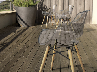 Кресло прозрачное Opal Wox Beech