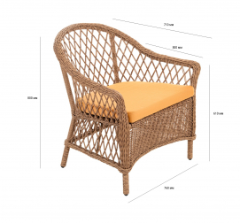 Кресло плетеное с подушкой-thumbs-Фото3