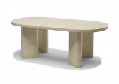 Стол обеденный бетонный SNOC Huxley бетон травертин Фото 3