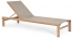 Шезлонг-лежак текстиленовый Garden Relax Skipper алюминий, текстилен натуральный Фото 1