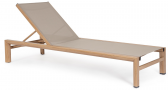 Шезлонг-лежак текстиленовый Garden Relax Skipper алюминий, текстилен натуральный Фото 1