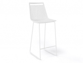 Стул пластиковый полубарный Gaber Akami ST 66 металл, технополимер белый Фото 1