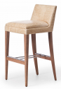 Стул барный с мягкой обивкой VeryWood Onda бук, нержавеющая сталь, ткань Фото 1