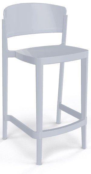 Стул пластиковый полубарный Abuela Stool 67
