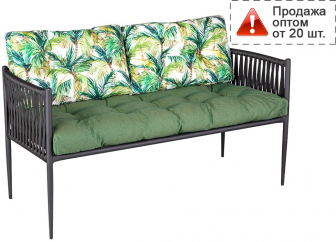 Диван металлический плетеный с подушками-thumbs-Фото1