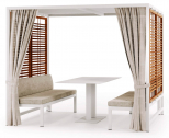 Шатер с обеденной мебелью Atmosphera Alcova Dining алюминий, тик, ткань Фото 1