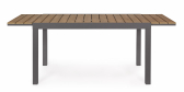 Стол деревянный обеденный раздвижной Garden Relax Elias алюминий, ДПК антрацит, тик Фото 5