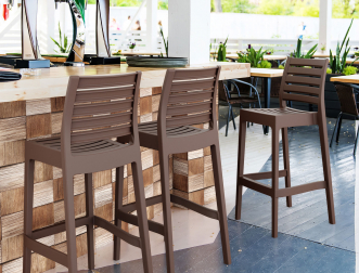 Стул пластиковый барный Ares Bar 75