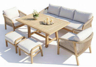 Стол деревянный обеденный Tagliamento Ravona акация натуральный Фото 4