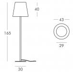 Торшер пластиковый Ali Baba Steel Lighting
