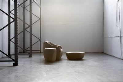 Столик пластиковый журнальный SLIDE Reborn Standard полиэтилен миндальный бежевый Фото 9