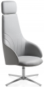 Кресло вращающееся с обивкой Kastel Kontea Waiting сталь, искусственная кожа Фото 1