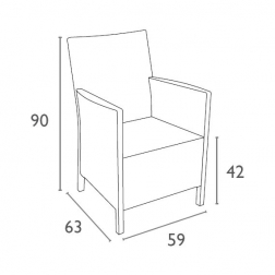 Кресло пластиковое плетеное с подушкой-thumbs-Фото3