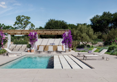 Шезлонг-лежак металлический Garden Relax Jalisco алюминий, текстилен, акрил лунный Фото 4