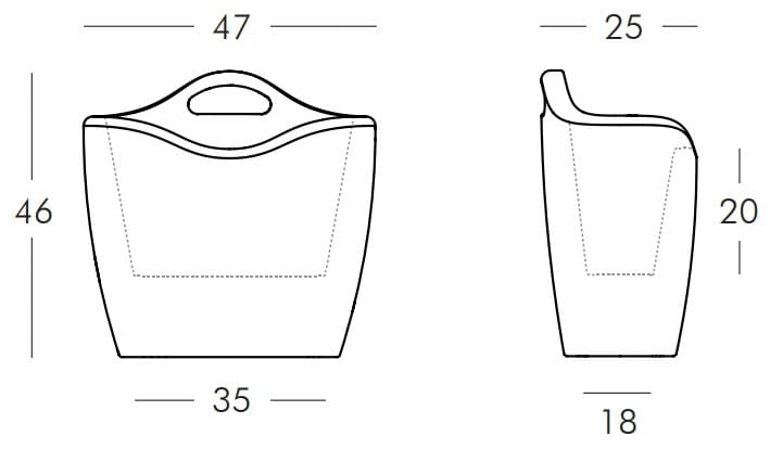 Подставка для журналов пластиковая Mag Standard