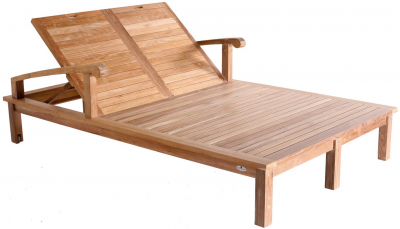 Лаунж-лежак двухместный Giardino Di Legno Saint Laurent тик Фото 1