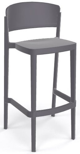 Стул пластиковый барный Abuela Stool 77