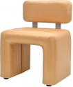 Банкетка одноместная со спинкой Профдиван Осло дерево, кожа бежевый Фото 1