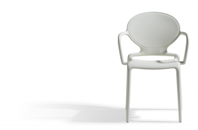 Кресло пластиковое Scab Design Gio стеклопластик лен Фото 5