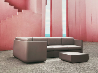 Модуль центральный с подушкой Vondom Ulm Basic полиэтилен, ткань Фото 8