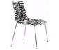 Стул с обивкой Scab Design Zebra Pop 4 legs  сталь, поликарбонат, ткань черный, белый Фото 1