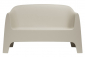 Диван пластиковый двухместный Vondom Solid Basic полипропилен слоновая кость Фото 1