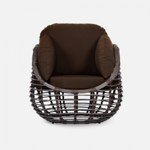 Комплект плетеной мебели ReeHouse Lotus алюминий, искусственный ротанг, олефин, стекло шоколад металлик, коричневый, бронза Фото 16